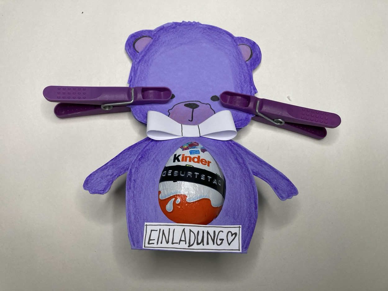 Bärchen zusammenkleben